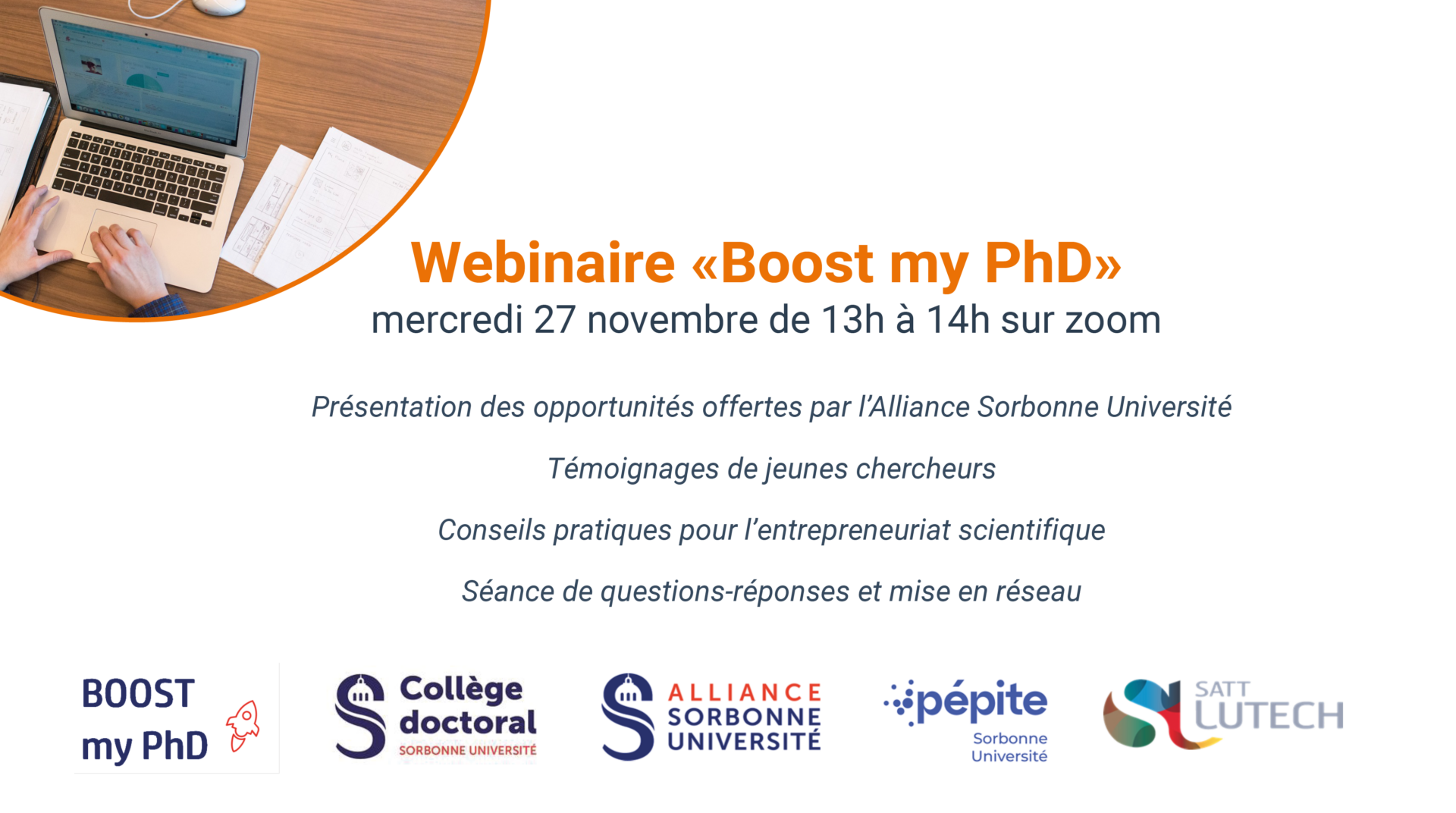 Webinaire Boost My PhD
